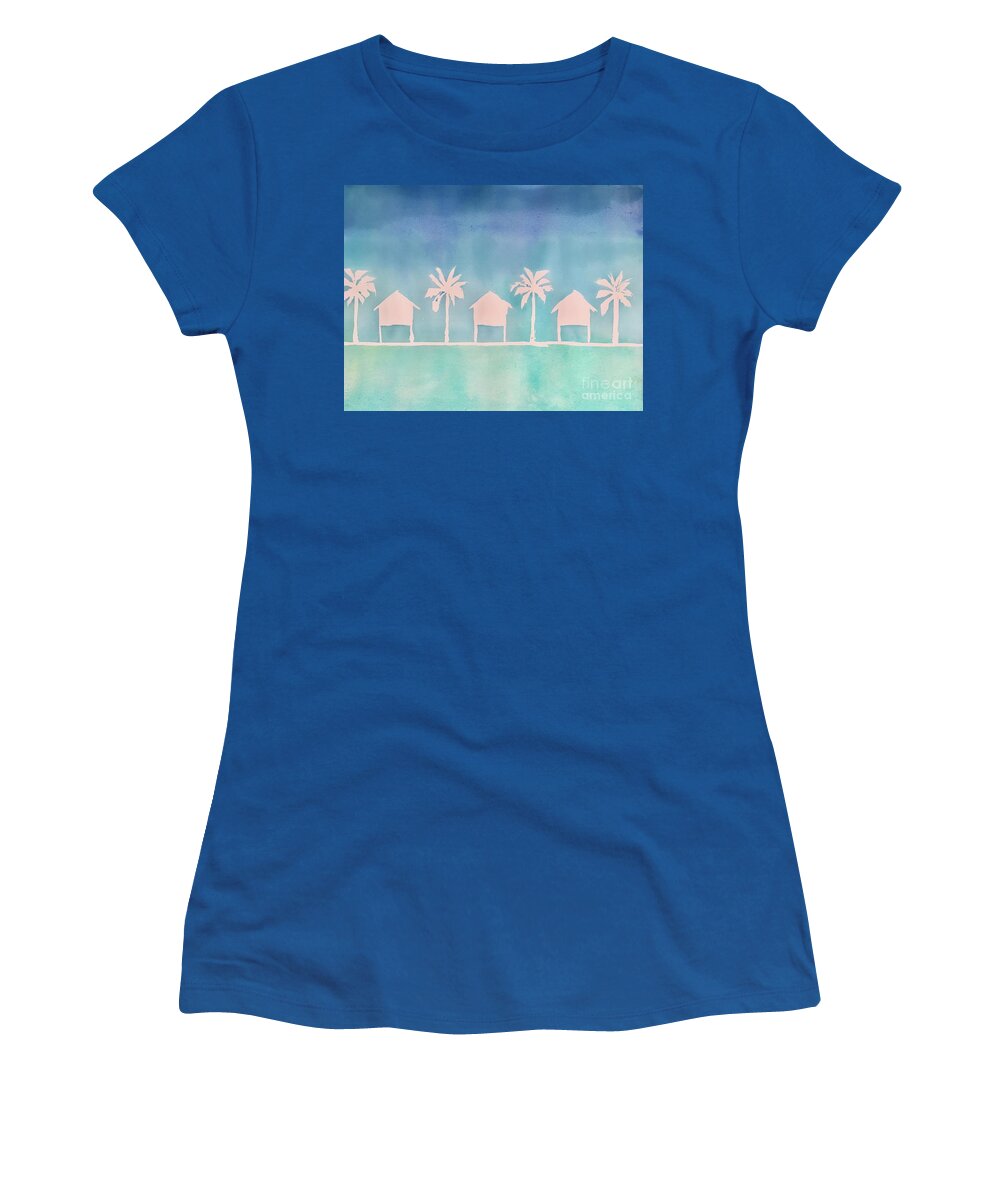 Watercolor Women's T-Shirt featuring the photograph Island Dream by Liana Yarckin