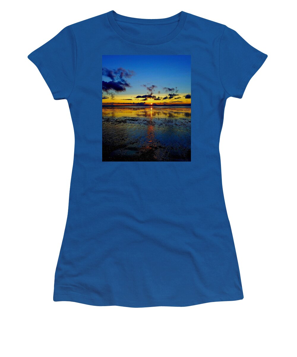 Sunset Women's T-Shirt featuring the photograph Kenai Sunset by LaDonna McCray