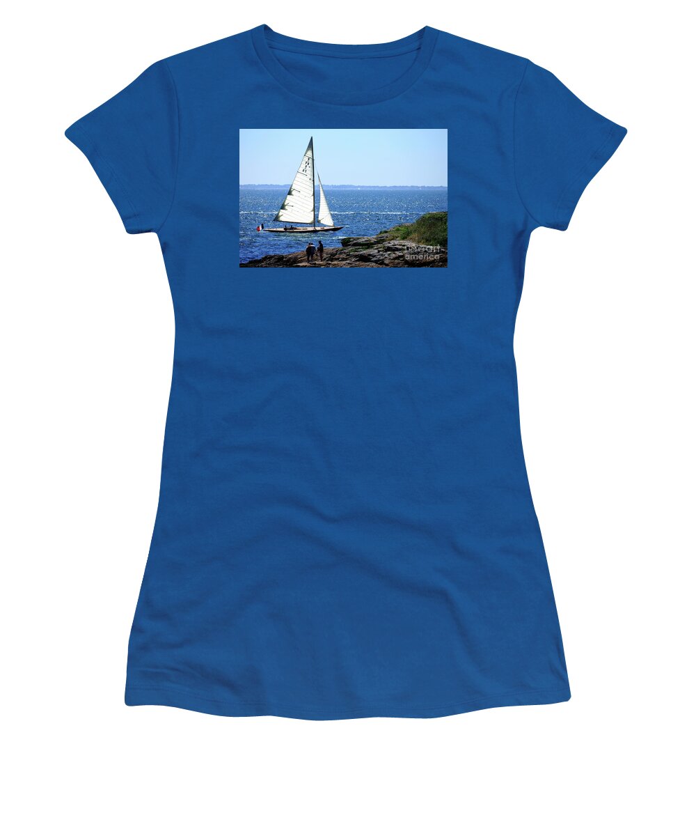 Brittany Women's T-Shirt featuring the photograph l'Enchantement 1923 by Frederic Bourrigaud