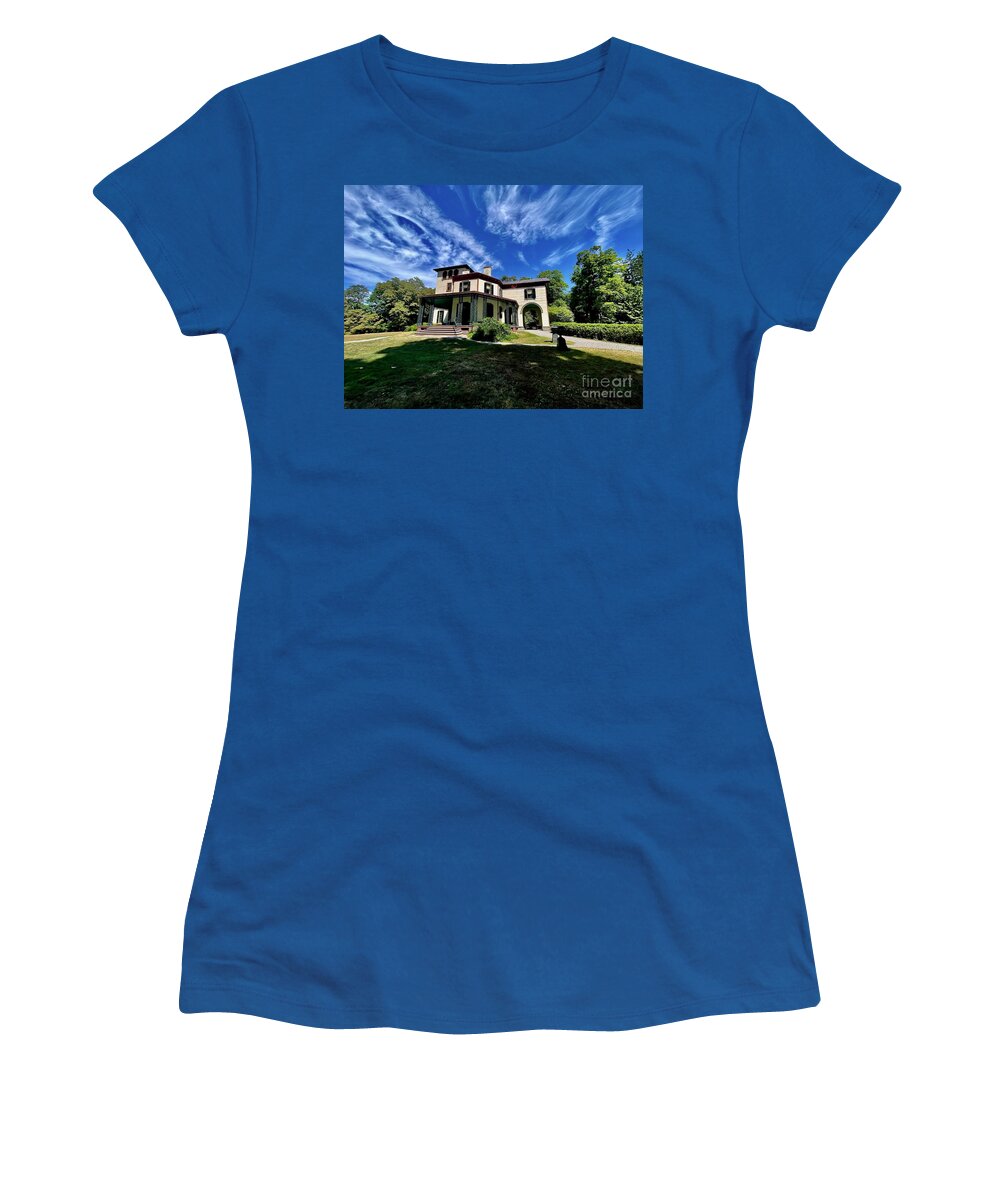 #locust Grove Women's T-Shirt featuring the photograph Locust Grove Left Side by Cornelia DeDona