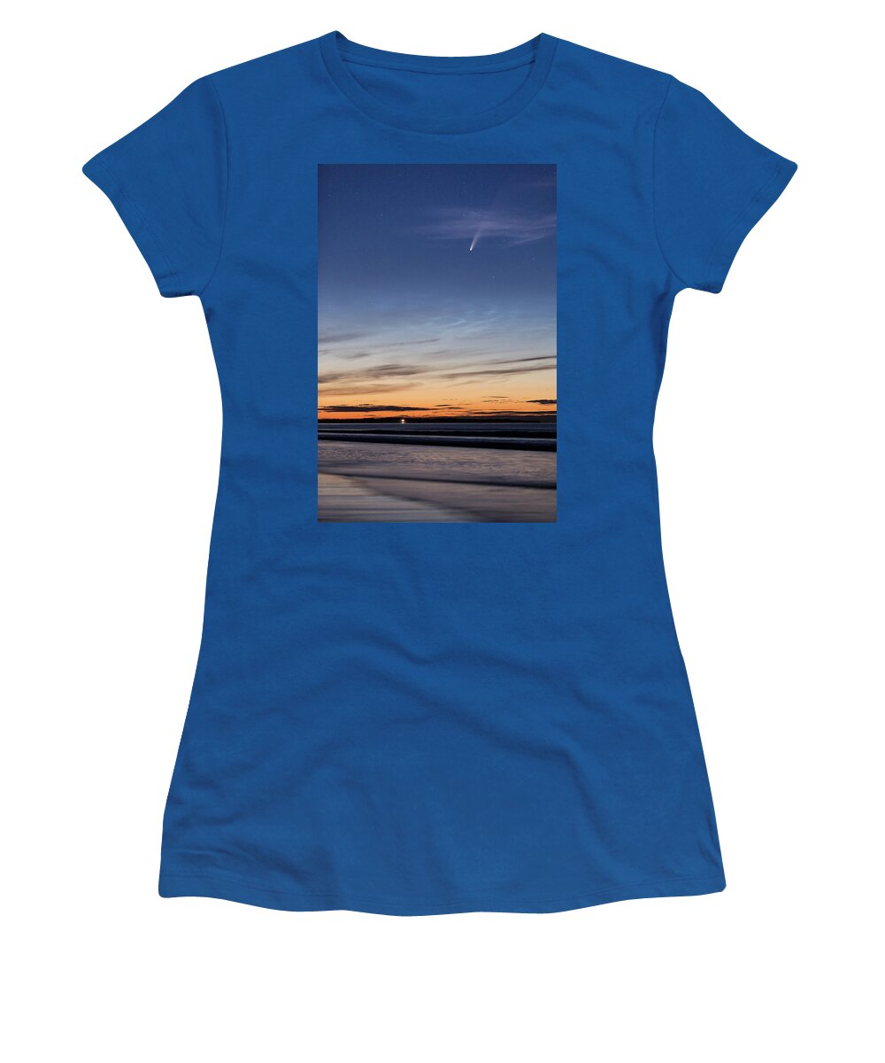 Comet Women's T-Shirt featuring the photograph Message from the Universe - the Comet NEOWISE by Anita Nicholson