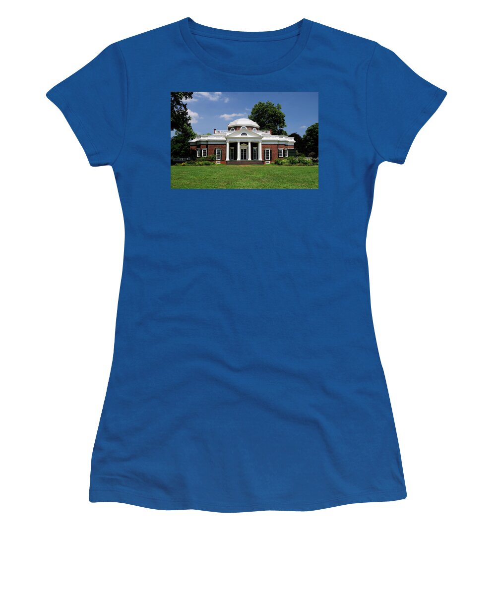 Virginia Women's T-Shirt featuring the photograph Monticello Front by Tara Krauss