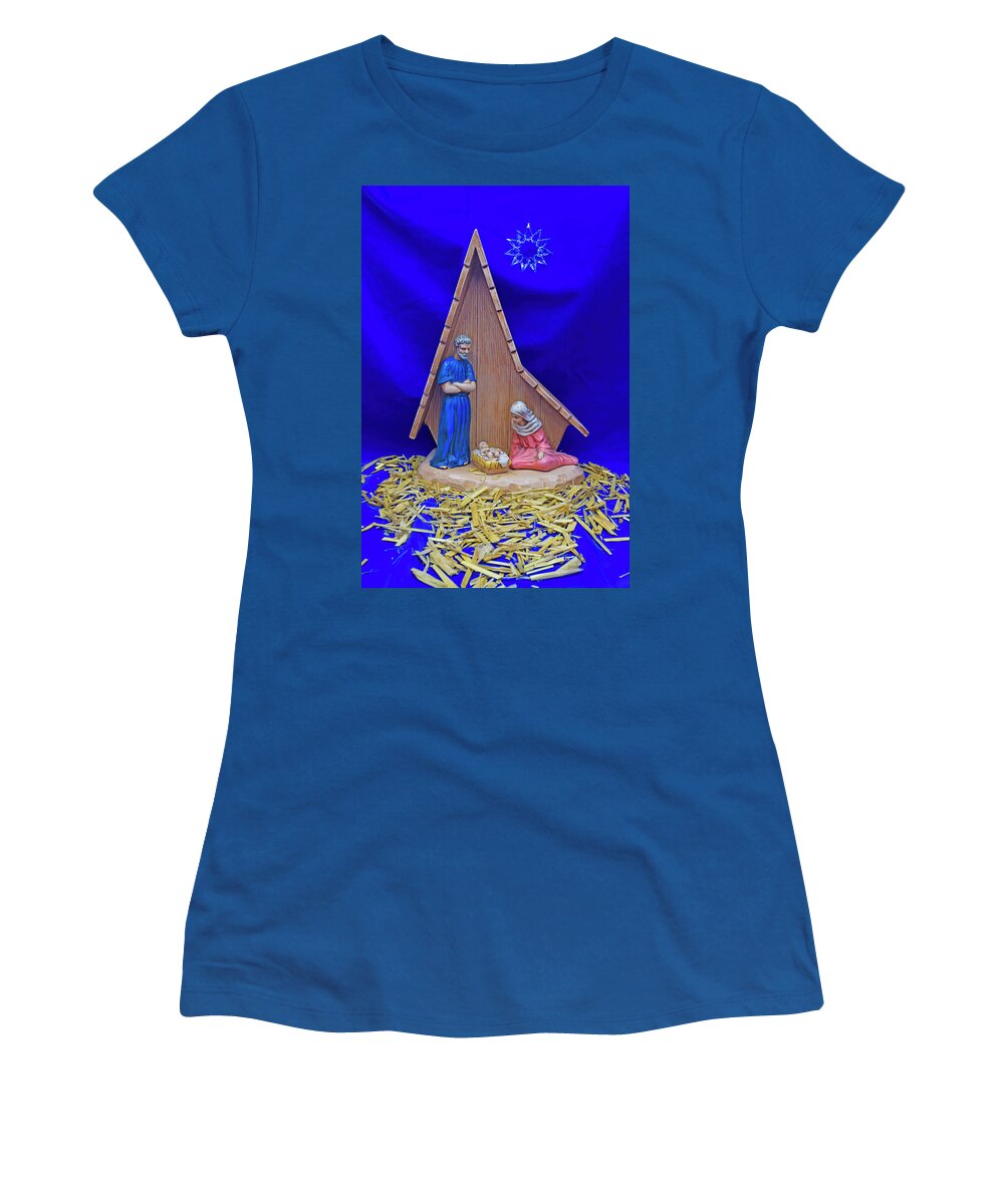 Christmas Women's T-Shirt featuring the photograph O Holy Night by Alana Thrower