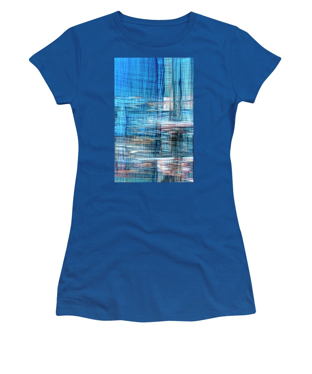 Ocean Women's T-Shirt featuring the photograph Ocean Driftwood Abstract 1 by Kathy Paynter