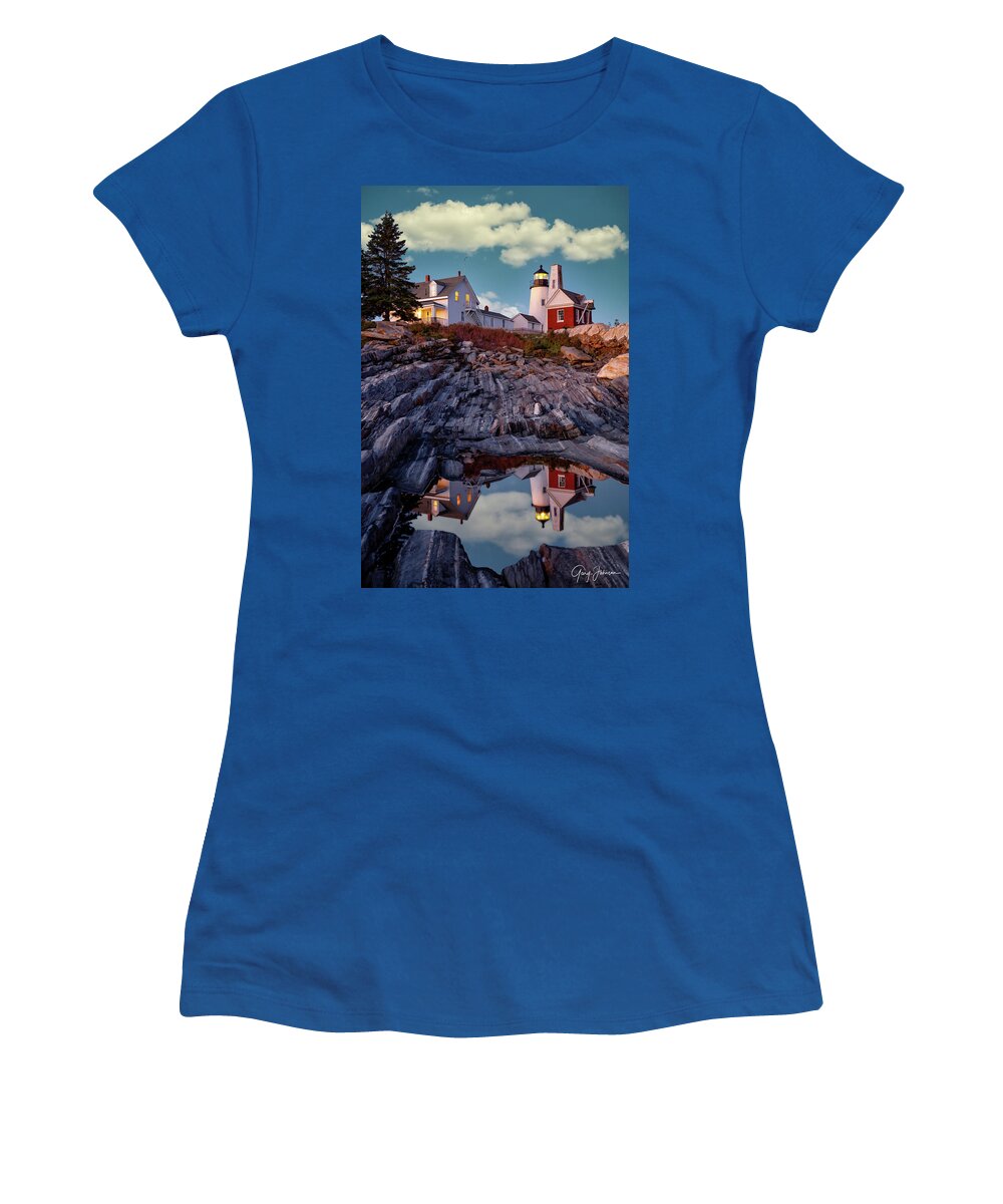 Pemaquid-lighthouse Women's T-Shirt featuring the photograph Pemaquid Lighthouse by Gary Johnson