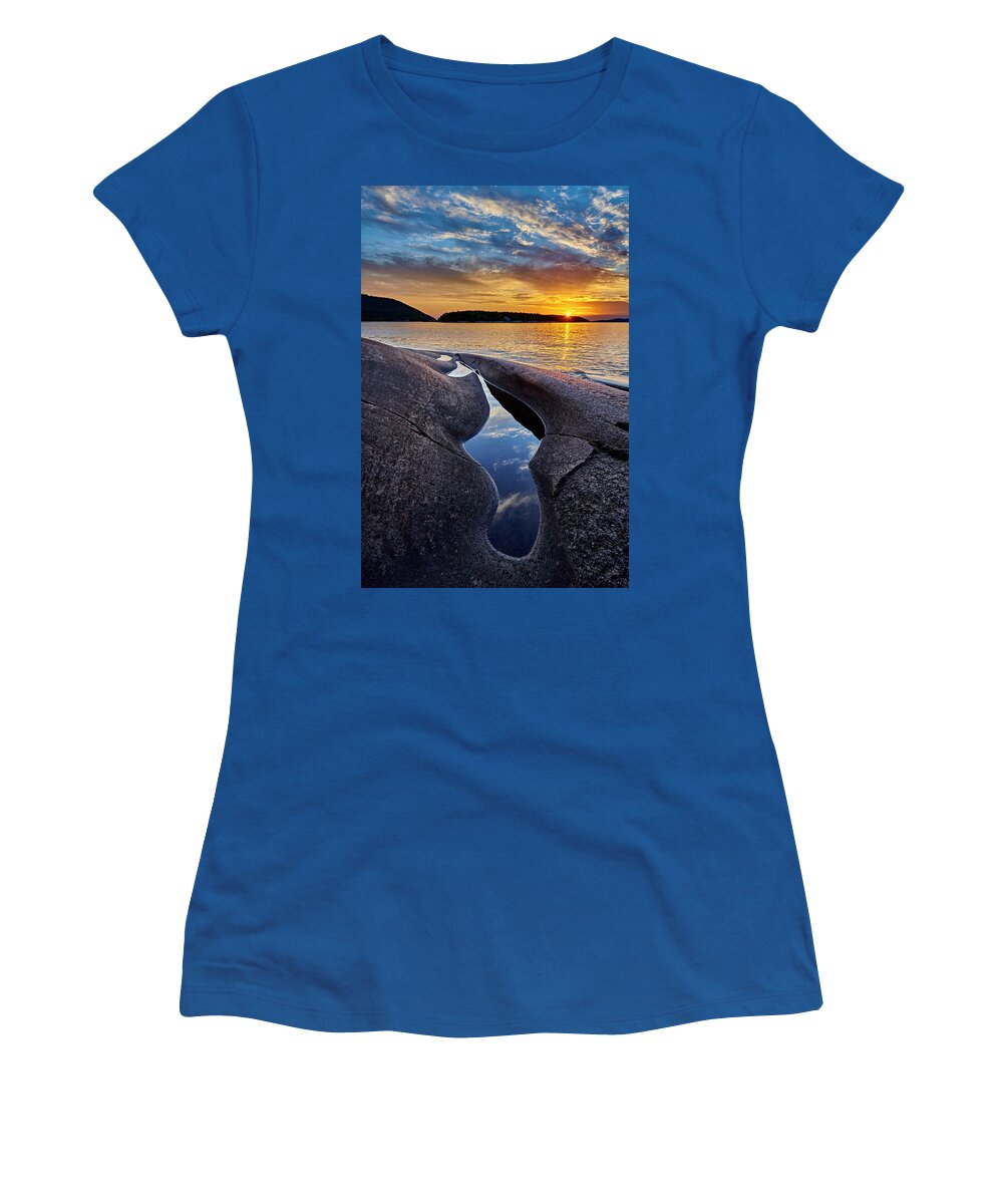  Women's T-Shirt featuring the photograph Pools Edge by Doug Gibbons