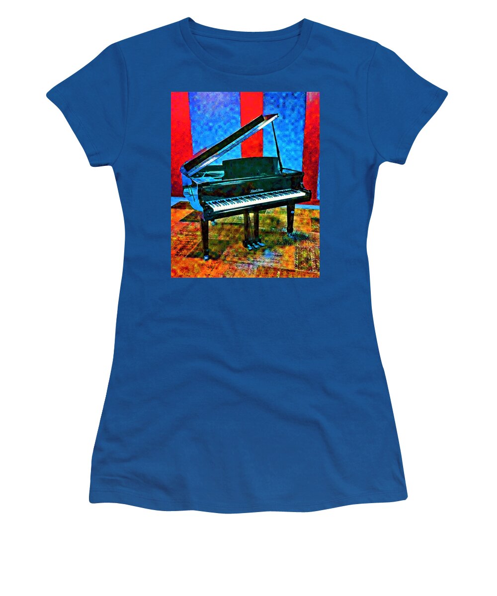Music Women's T-Shirt featuring the photograph Portrait of a Piano by Andrew Lawrence