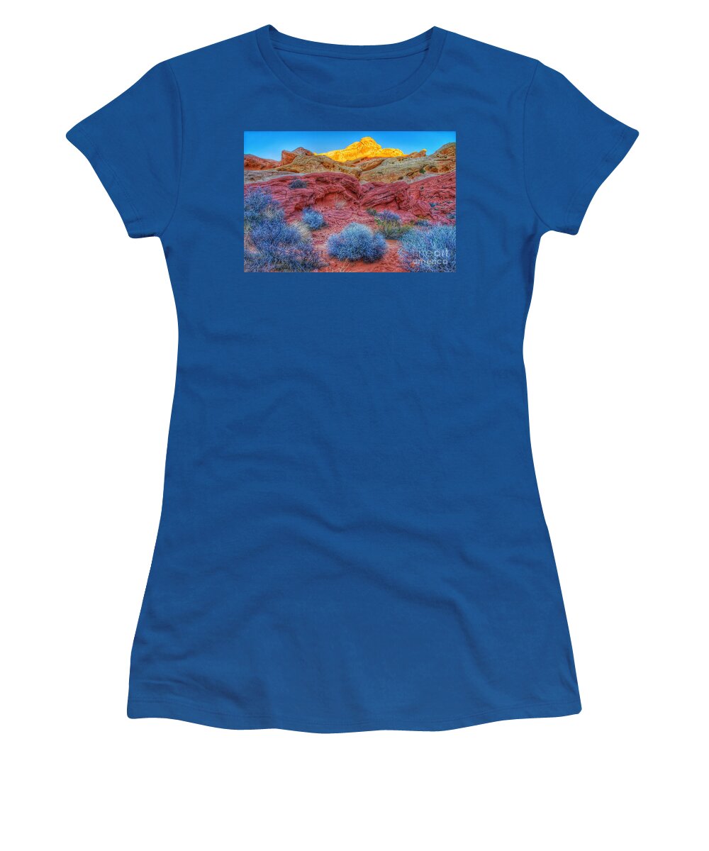  Women's T-Shirt featuring the photograph Rainbow Sherbet by Rodney Lee Williams