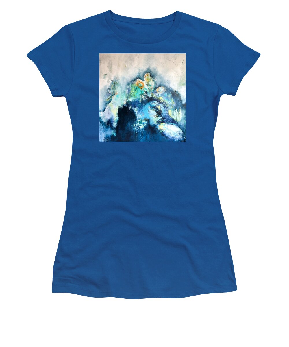 Abstract Women's T-Shirt featuring the painting Refresh by Kirsten Koza Reed