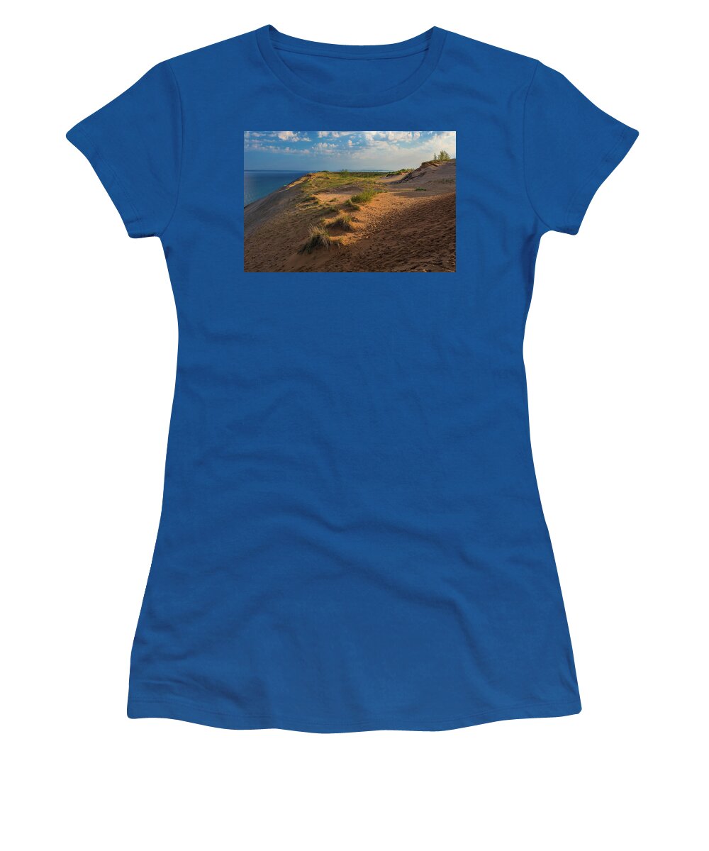 Sleeping Bear Dunes Morning Light Women's T-Shirt featuring the photograph Sleeping Bear Dunes Morning Light by Dan Sproul