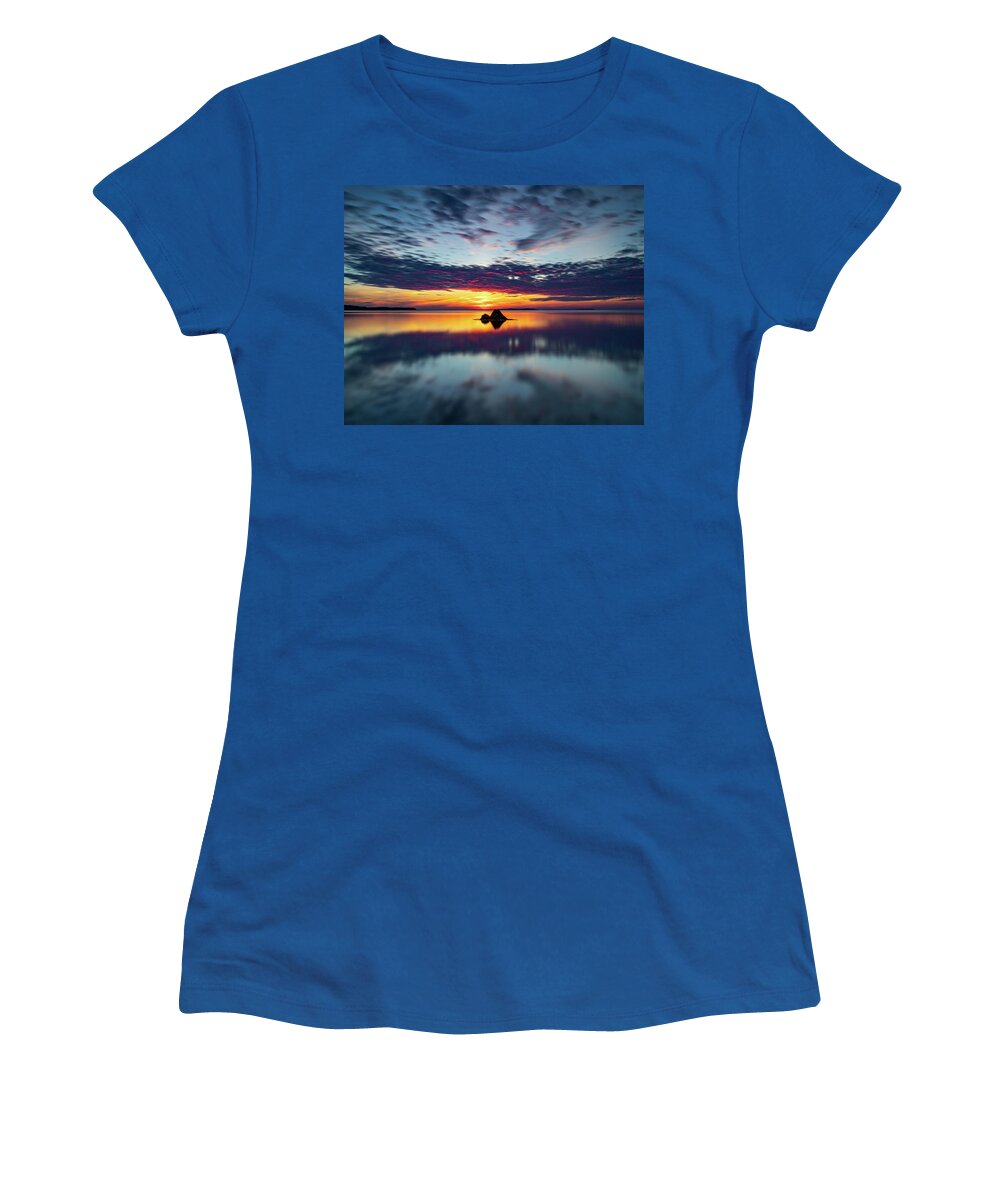 Long Exposure Women's T-Shirt featuring the photograph Soft Blue by William Bretton