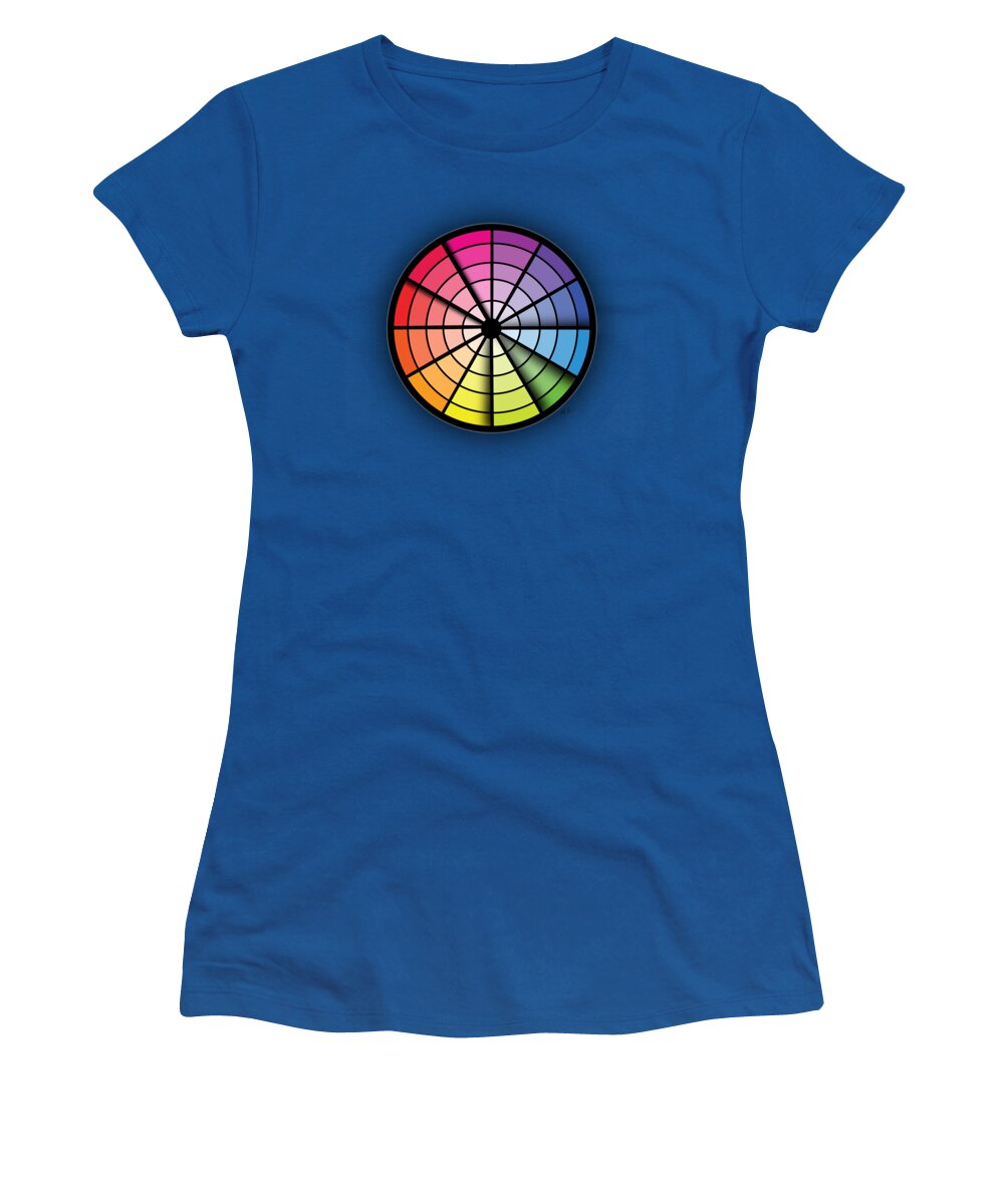 Colour Theory Women's T-Shirt featuring the painting Split Complimentary by Mark Taylor