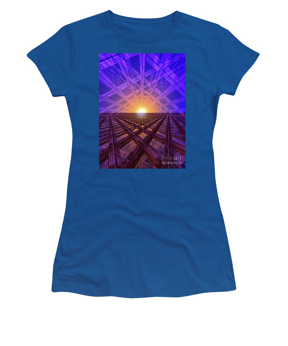 Star Gate Women's T-Shirt featuring the digital art Path to the Stars by Phil Perkins