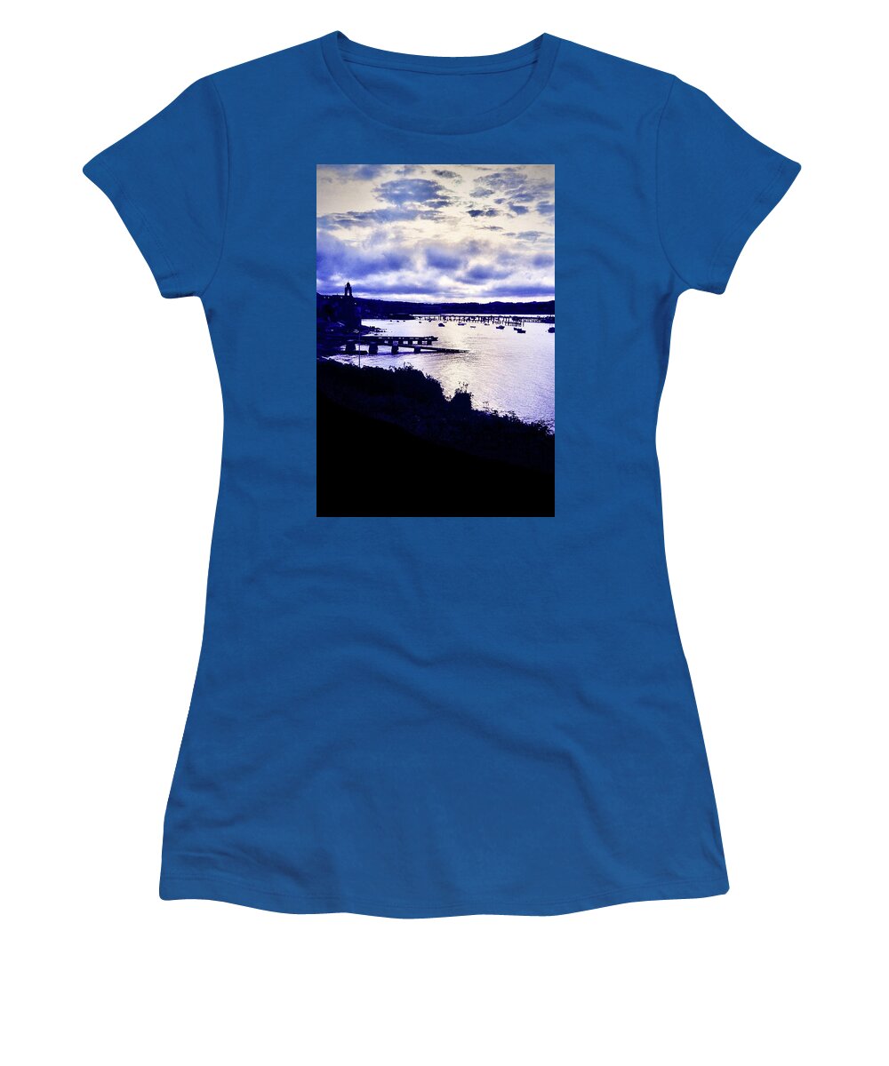 Swanage Women's T-Shirt featuring the photograph Swanage Bay by Gordon James