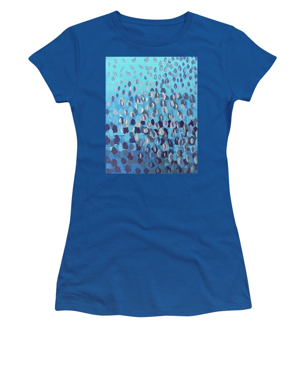 Swim Women's T-Shirt featuring the painting Swimmingly by Corinne Carroll