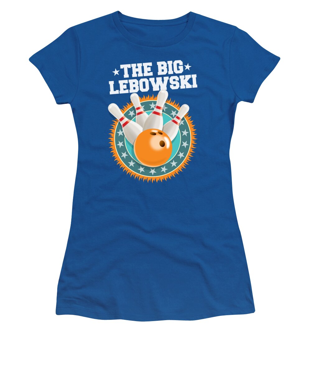 Movie Poster Women's T-Shirt featuring the digital art The Big Lebowski - Alternative Movie Poster by Movie Poster Boy
