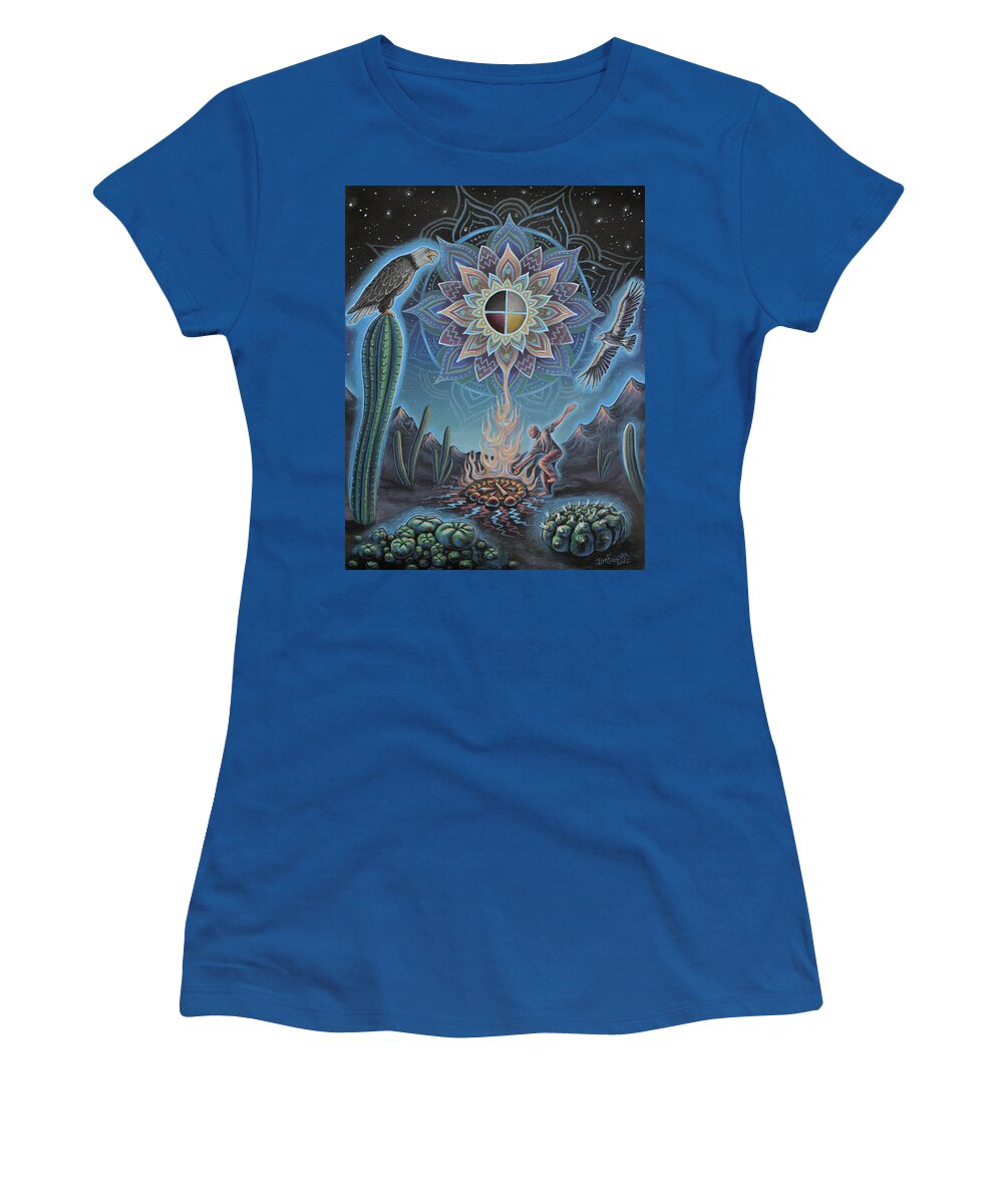 Eagle Women's T-Shirt featuring the painting The Eagle, The Condor, and Me by Jim Figora