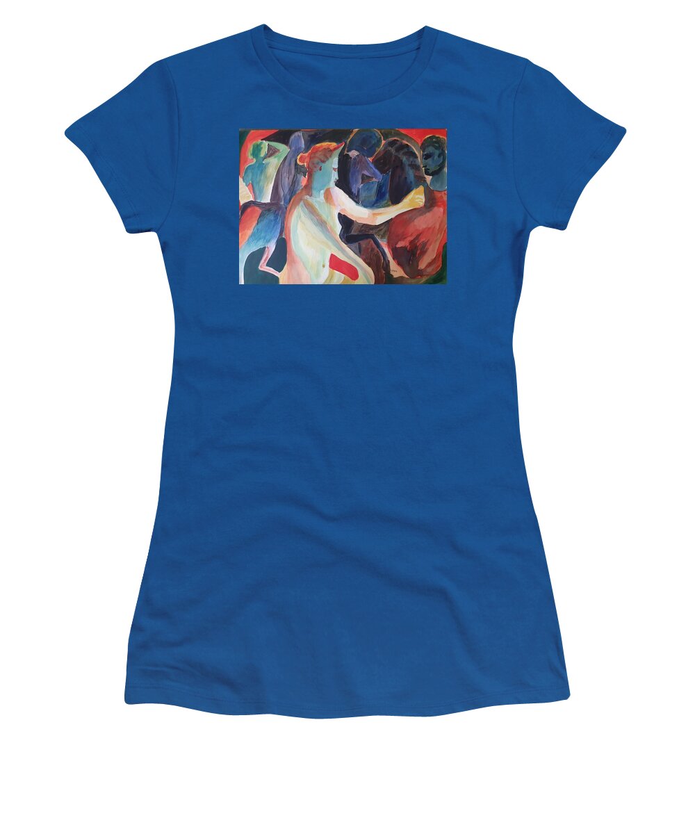 Masterpiece Paintings Women's T-Shirt featuring the painting Venus in the Mirror by Enrico Garff