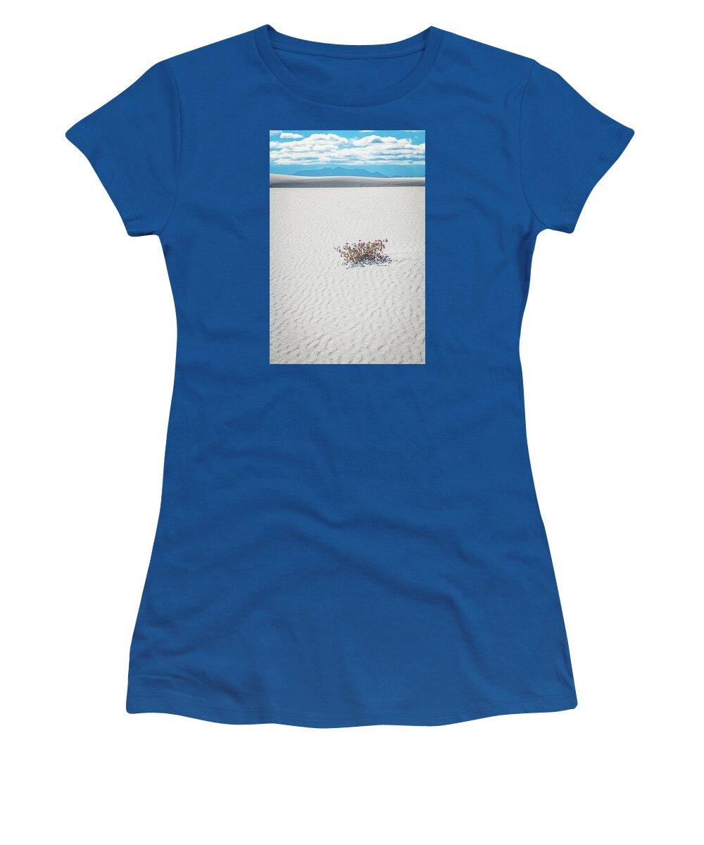 New Mexico Women's T-Shirt featuring the photograph Wildflowers in the Sand by Erin K Images
