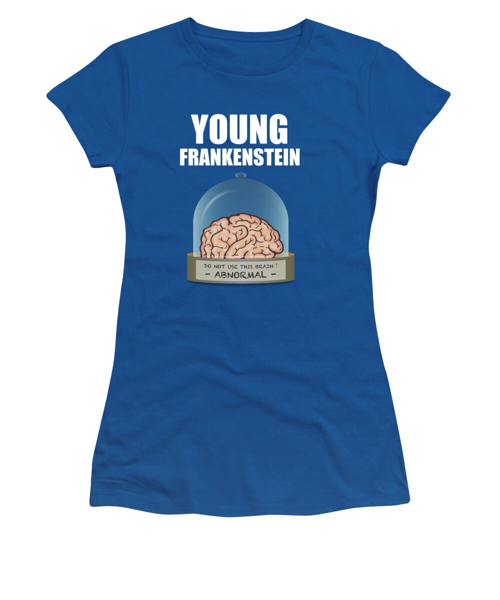 Young Frankenstein Women's T-Shirt featuring the digital art Young Frankenstein - Alternative Movie Poster by Movie Poster Boy