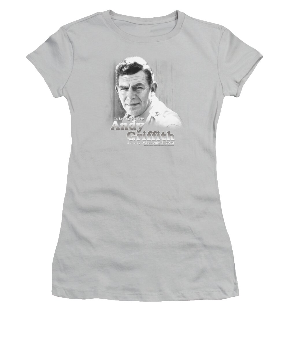 Andy Griffith Women's T-Shirt featuring the digital art Andy Griffith - In Loving Memory by Brand A