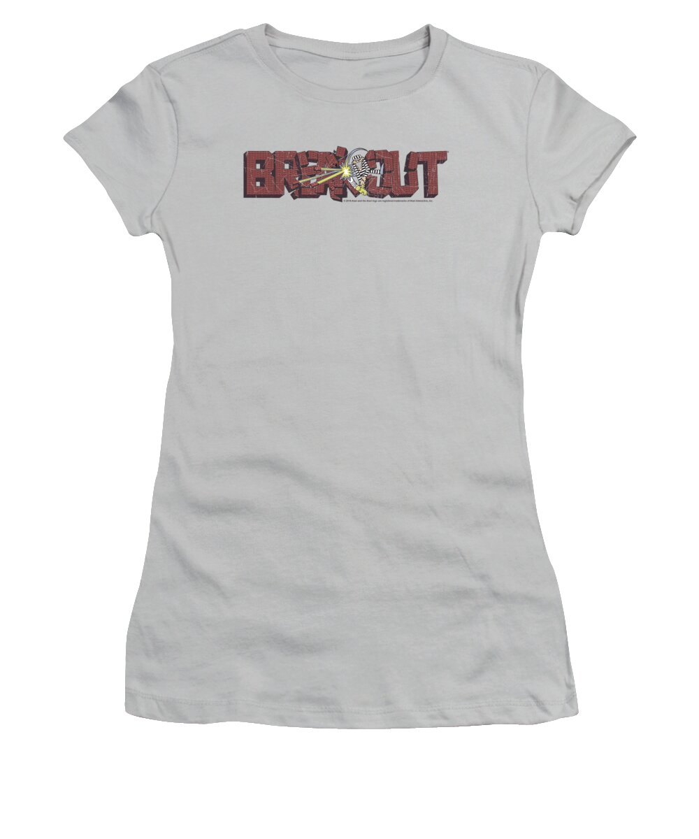  Women's T-Shirt featuring the digital art Atari - Breakout Distressed by Brand A