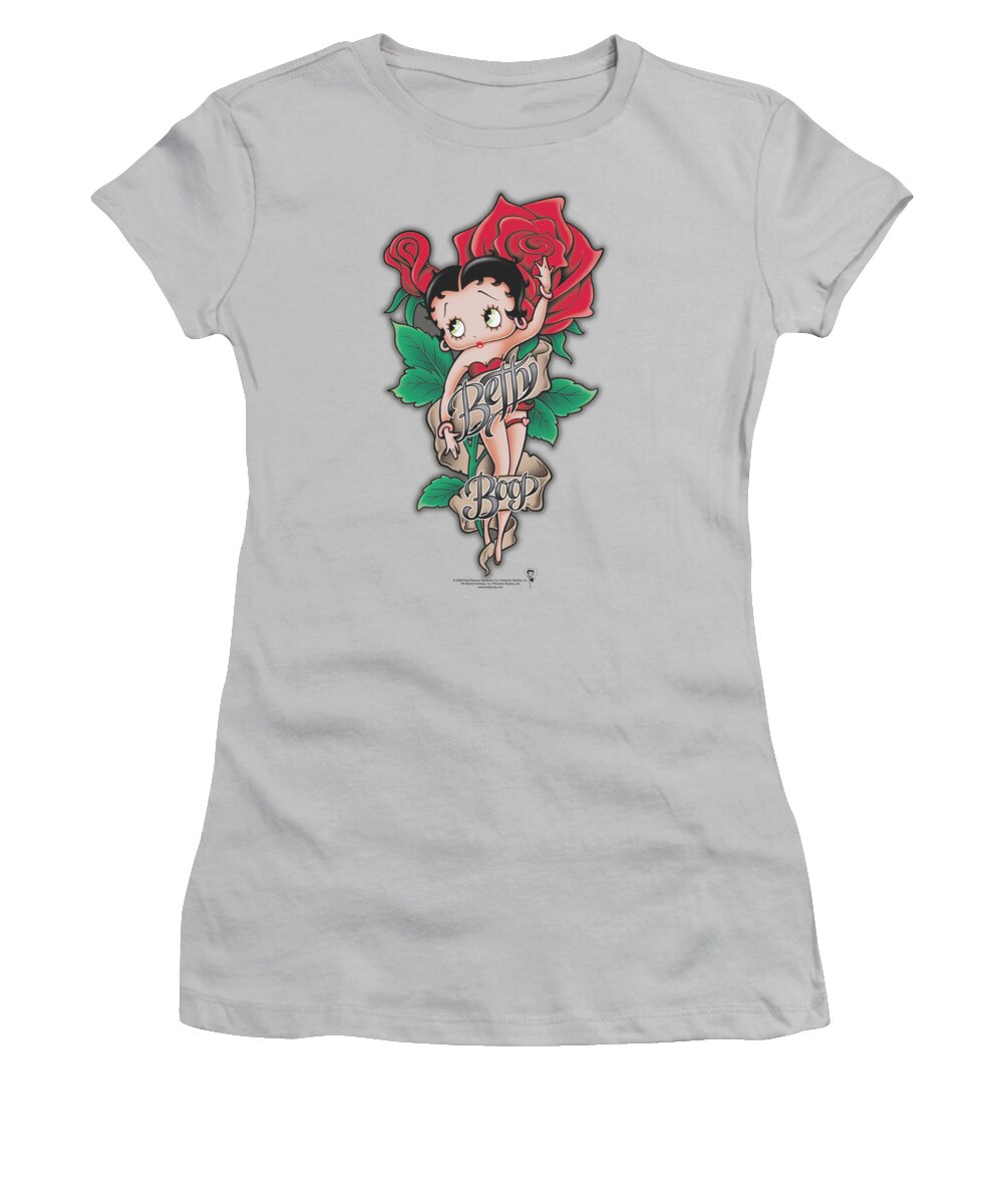 Betty Boop Women's T-Shirt featuring the digital art Boop - Tattoo by Brand A