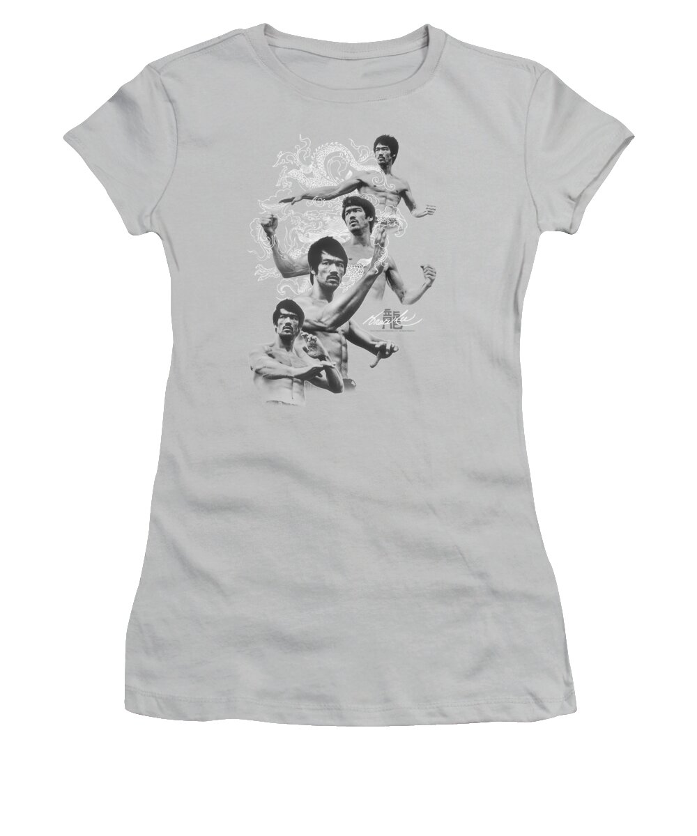 Bruce Lee Women's T-Shirt featuring the digital art Bruce Lee - In Motion by Brand A