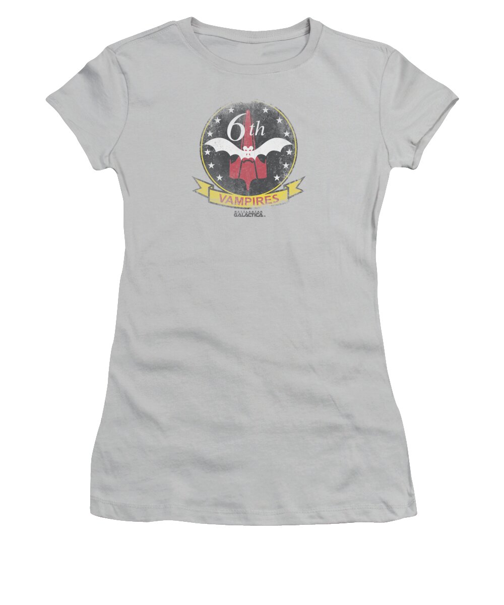 Battlestar Women's T-Shirt featuring the digital art Bsg - Vampires Badge by Brand A