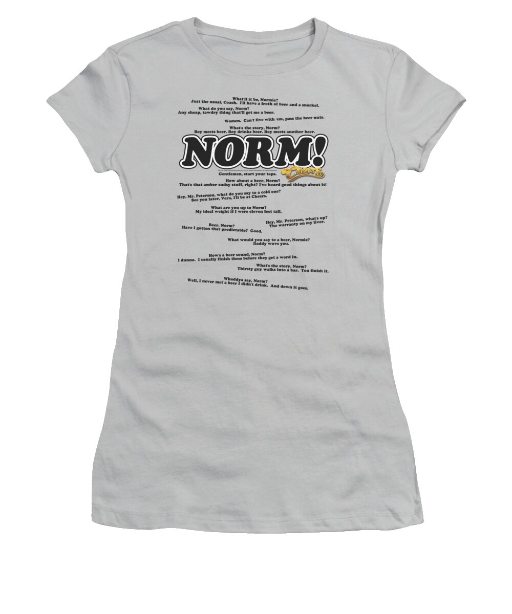 Cheers Women's T-Shirt featuring the digital art Cheers - Normisms by Brand A