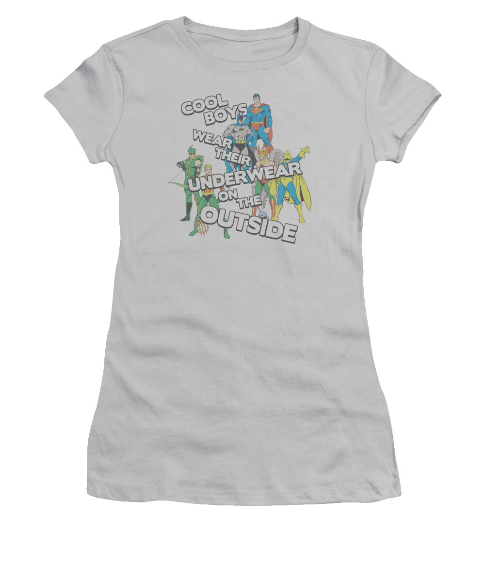 Dc Comics Women's T-Shirt featuring the digital art Dc - Underwear by Brand A