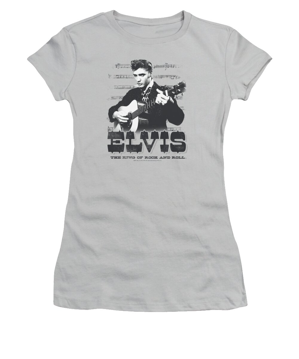 Elvis Women's T-Shirt featuring the digital art Elvis - The King Of by Brand A
