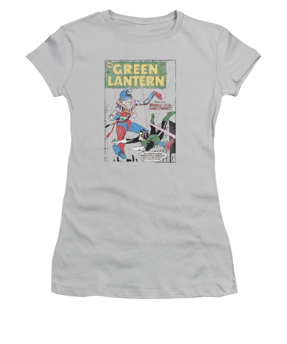 Green Lantern Women's T-Shirt featuring the digital art Green Lantern - Puppet Menace by Brand A