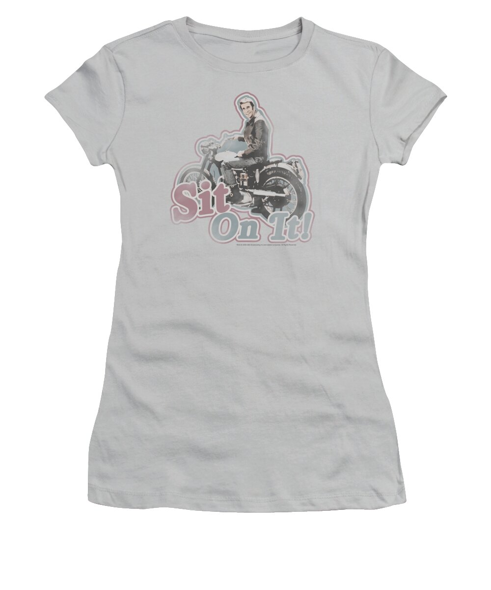 Happy Days Women's T-Shirt featuring the digital art Happy Days - Sit On It! by Brand A