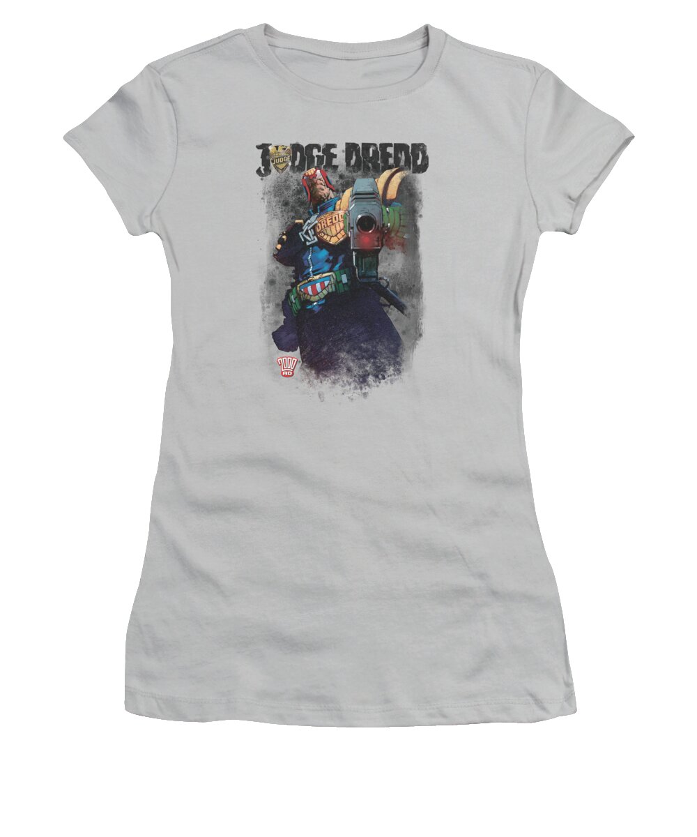 Judge Dredd Women's T-Shirt featuring the digital art Judge Dredd - Last Words by Brand A