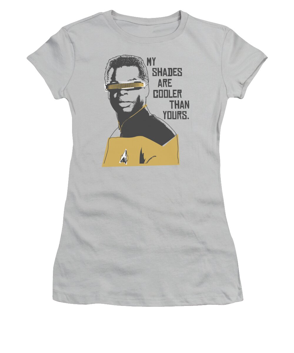Star Trek Women's T-Shirt featuring the digital art Star Trek - Cooler Shades by Brand A
