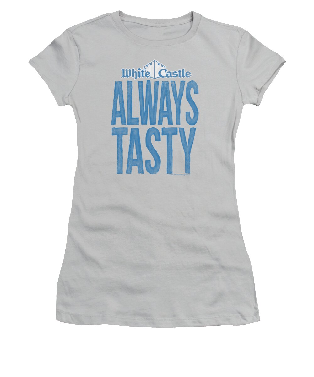 White Castle Women's T-Shirt featuring the digital art White Castle - Always Tasty by Brand A