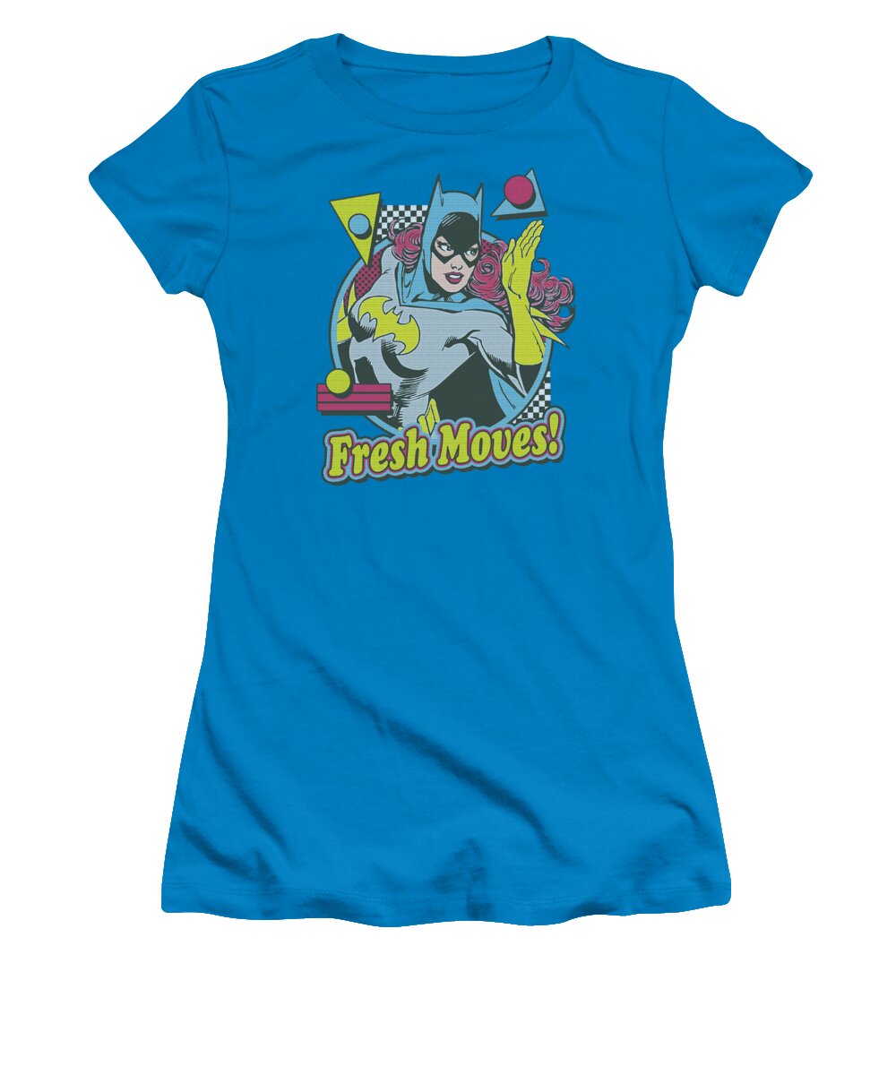 Dc Comics Women's T-Shirt featuring the digital art Dc - Fresh Moves by Brand A