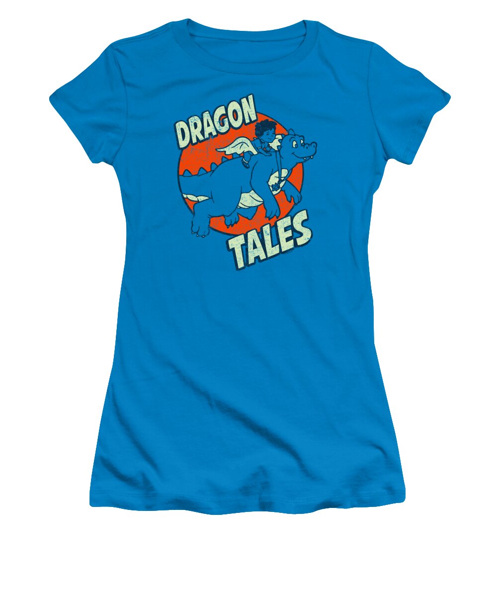  Women's T-Shirt featuring the digital art Dragon Tales - Flying High by Brand A