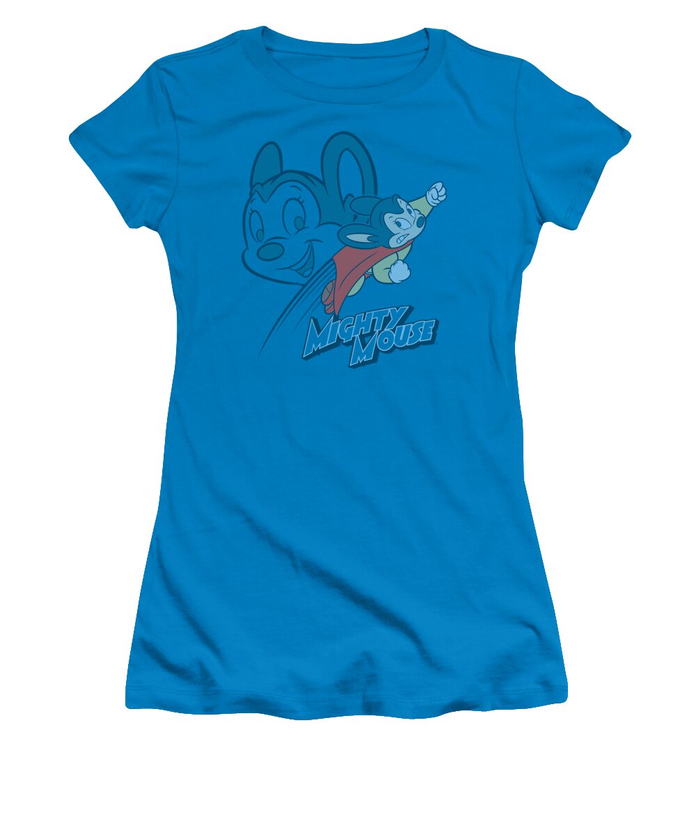 Mighty Mouse Women's T-Shirt featuring the digital art Mighty Mouse - Double Mouse by Brand A