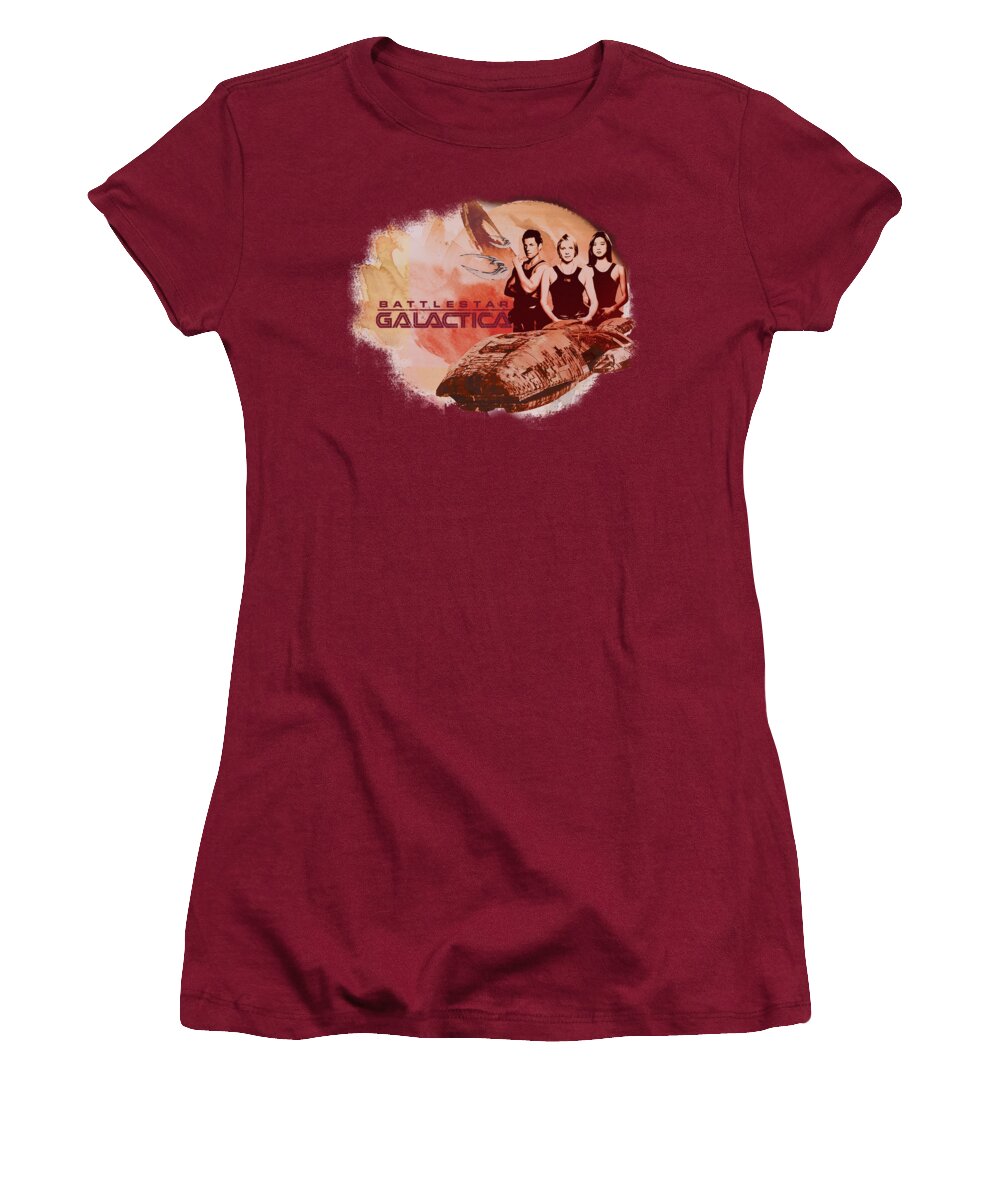 Battlestar Women's T-Shirt featuring the digital art Bsg - Galactica Pilots by Brand A