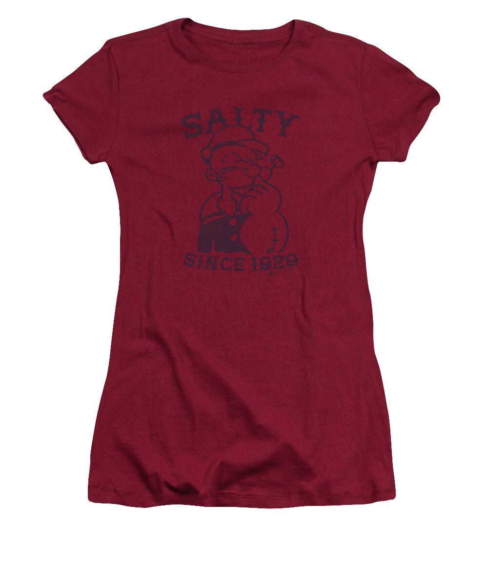 Popeye Women's T-Shirt featuring the digital art Popeye - Salty Dog by Brand A