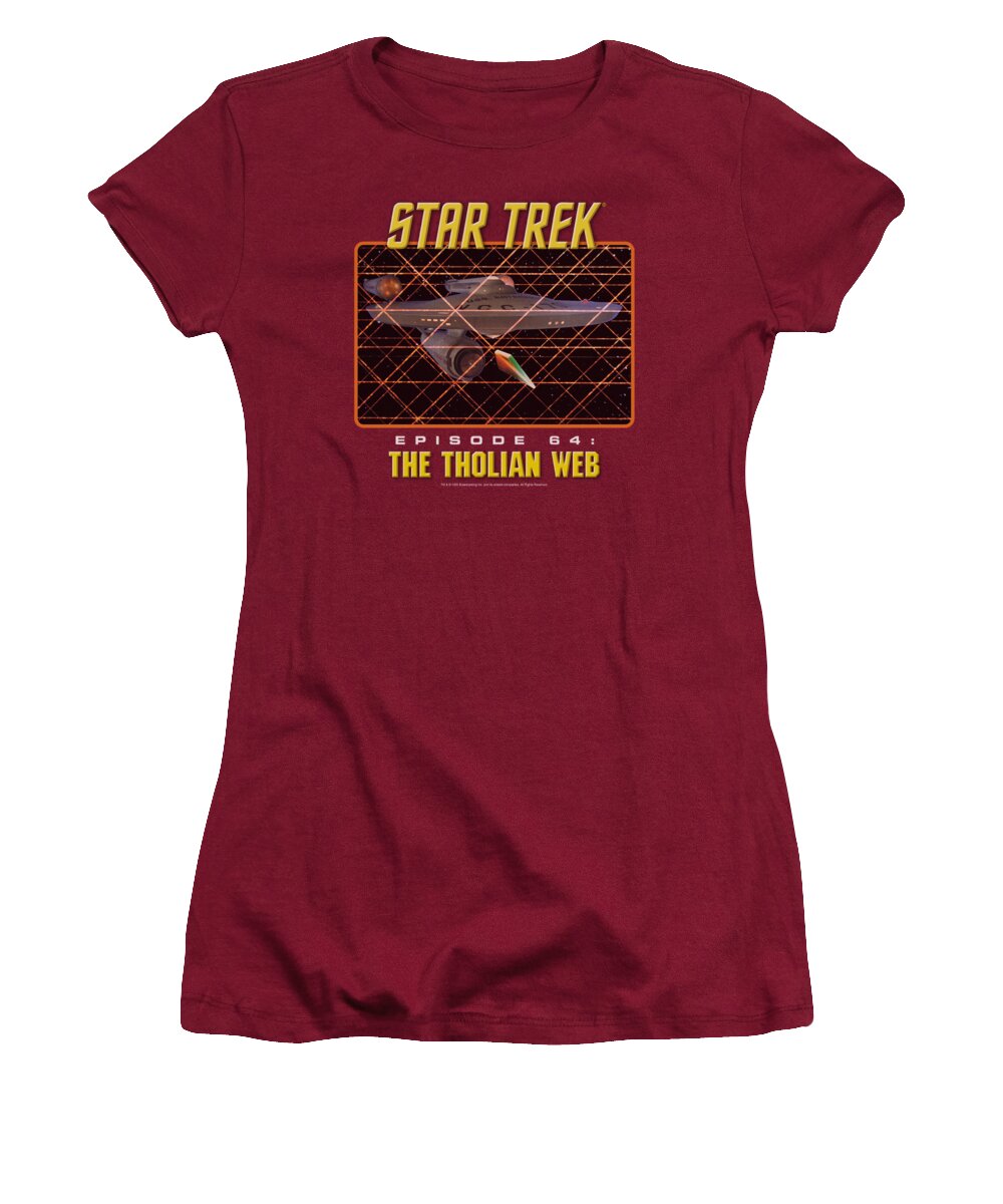 Star Trek Women's T-Shirt featuring the digital art St:original - The Tholian Web by Brand A
