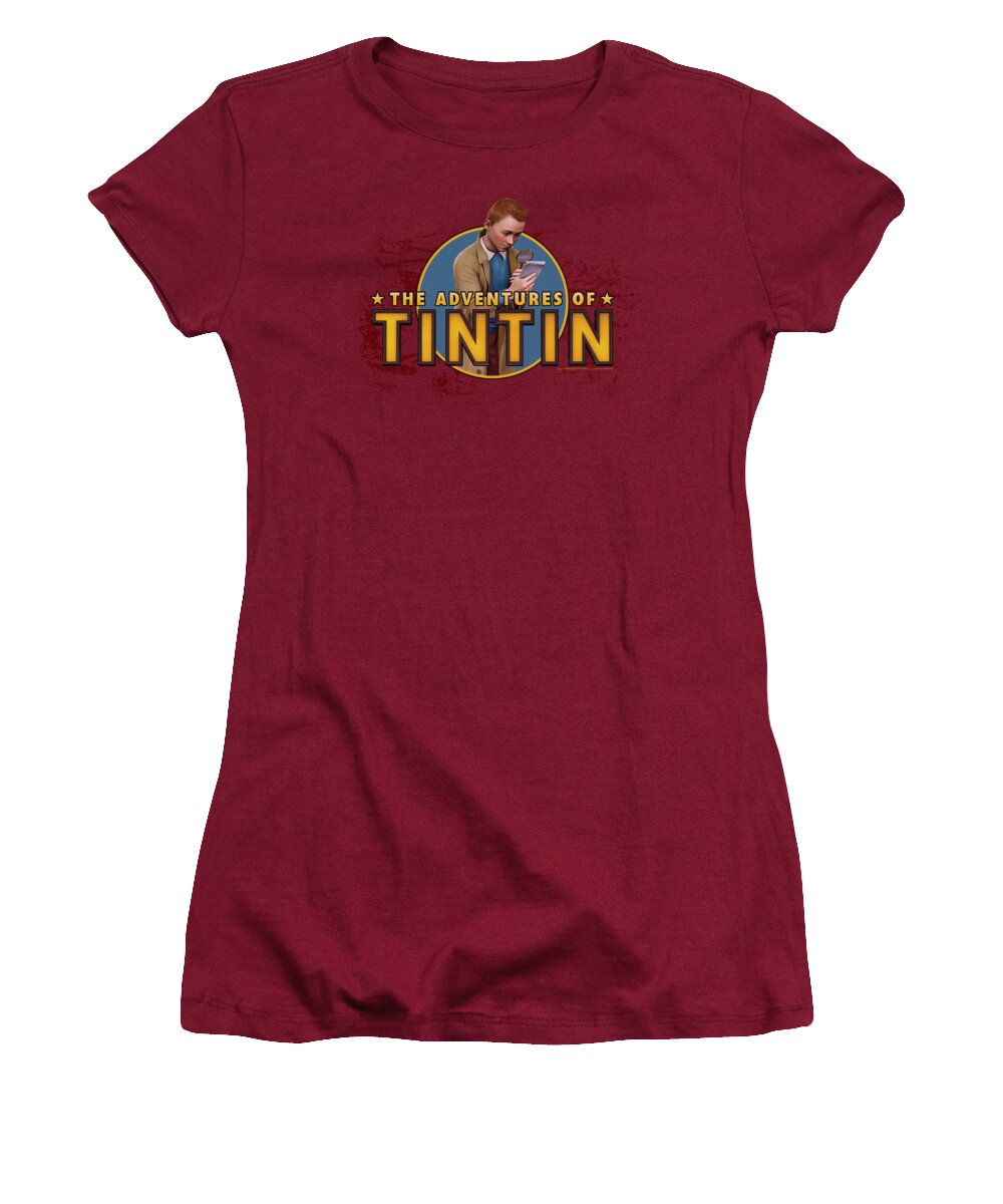 The Adventures Of Tintin Women's T-Shirt featuring the digital art Tintin - Looking For Clues by Brand A