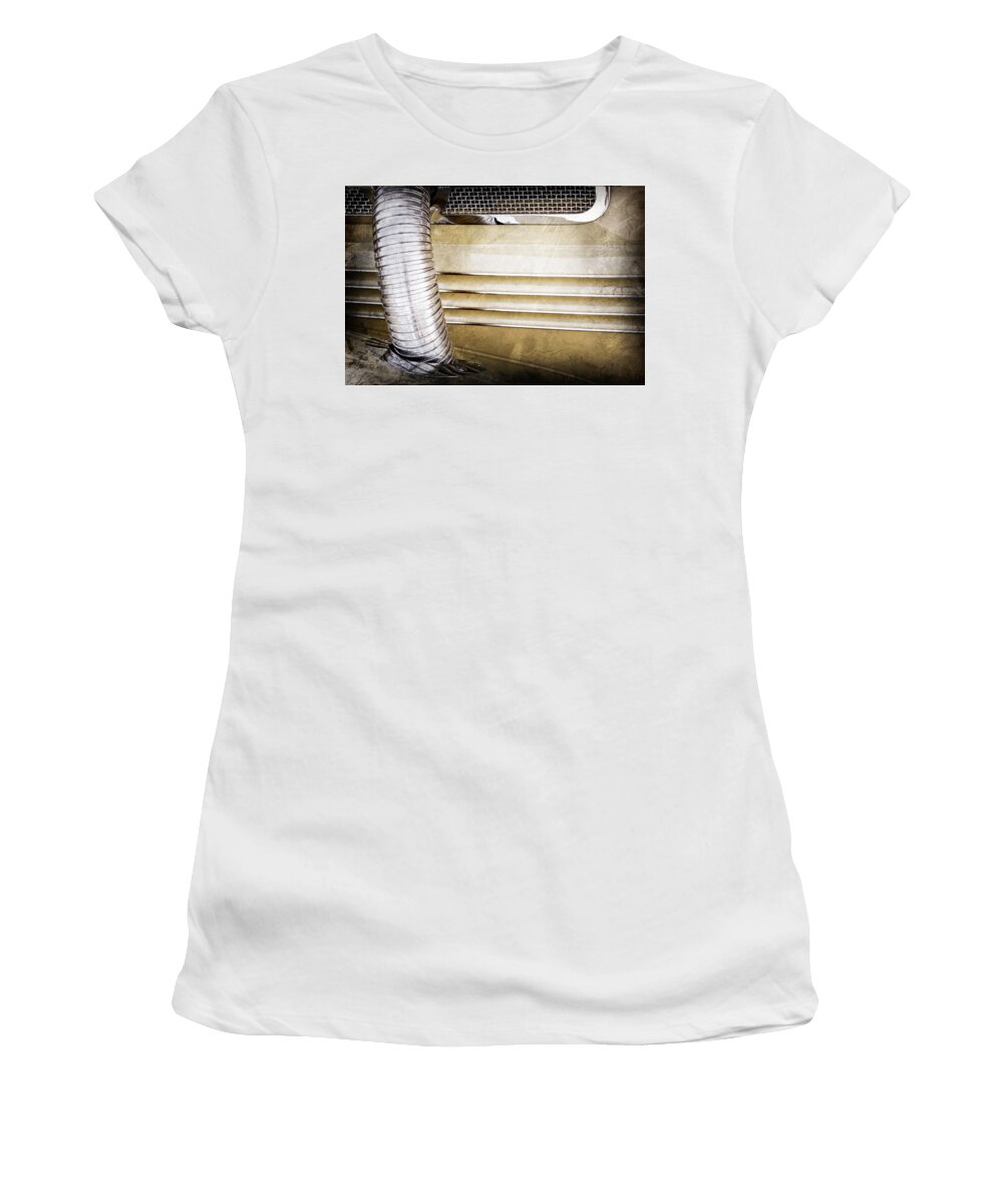 1937 Cord 812 Phaeton Side Pipe Women's T-Shirt featuring the photograph 1937 Cord 812 Phaeton Side Pipe by Jill Reger