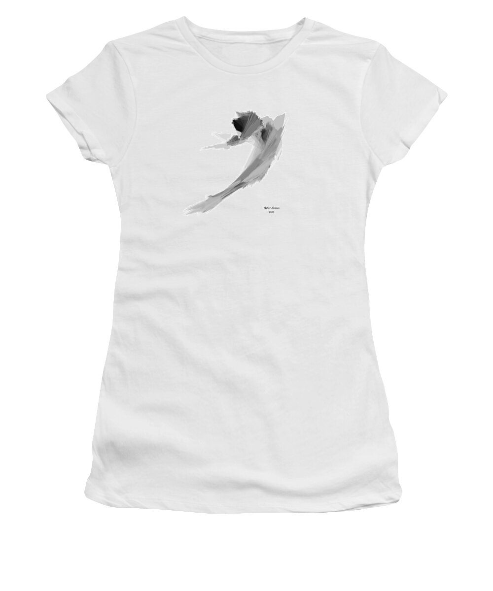 Sketches Women's T-Shirt featuring the digital art Abstract #1 by Rafael Salazar