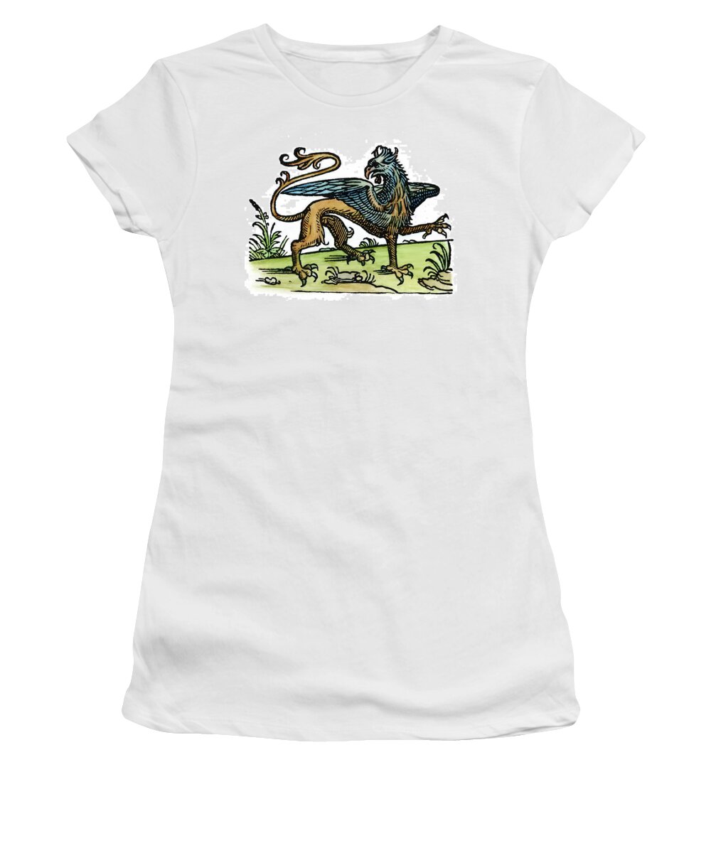 1533 Women's T-Shirt featuring the painting Griffin, 1533 #1 by Granger