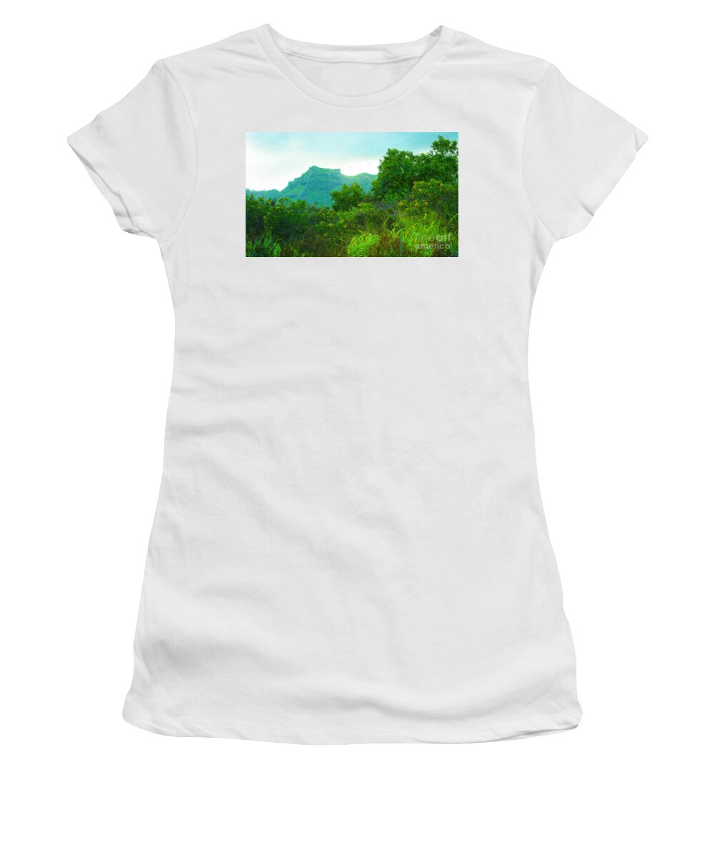 Kauai Women's T-Shirt featuring the photograph Sleeping Giant by Roselynne Broussard
