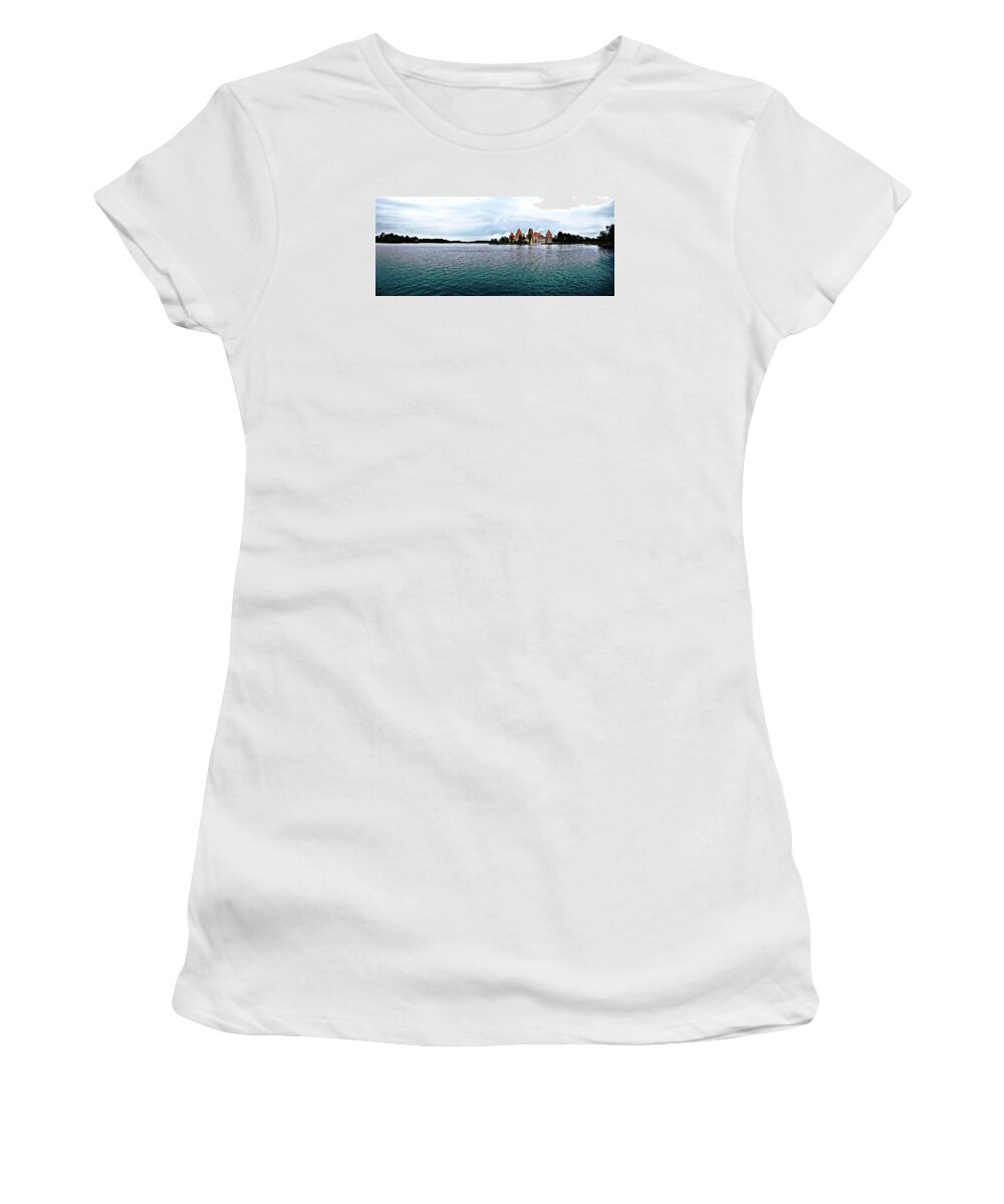 Photo Women's T-Shirt featuring the photograph Lithuanian Castle by Kate Black