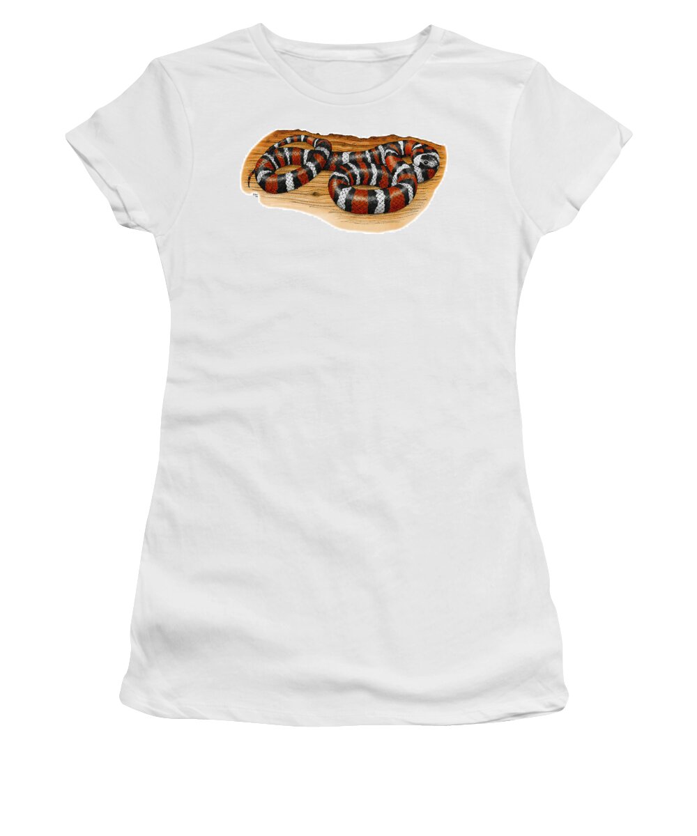 Art Women's T-Shirt featuring the photograph Mountain Kingsnake #1 by Roger Hall